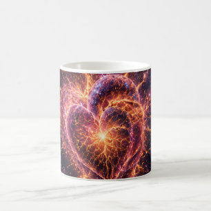 Caneca De Café O Universo está Vivo — Coração Cósmico Nebulosa Ne