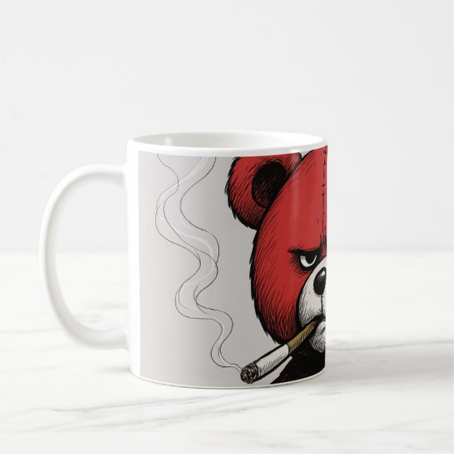 Caneca De Café "O Urso Engraçado da Fortuna" (Esquerda)