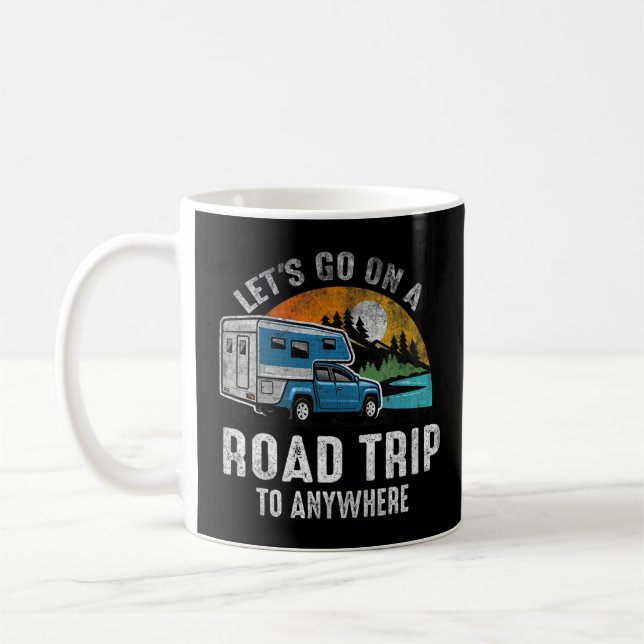 Caneca De Café O Vamos De Citação Vai A Qualquer Lugar (Esquerda)