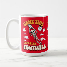 Caneca De Café O Vamos do Jogo Joga Futebol Halloween Engraçado