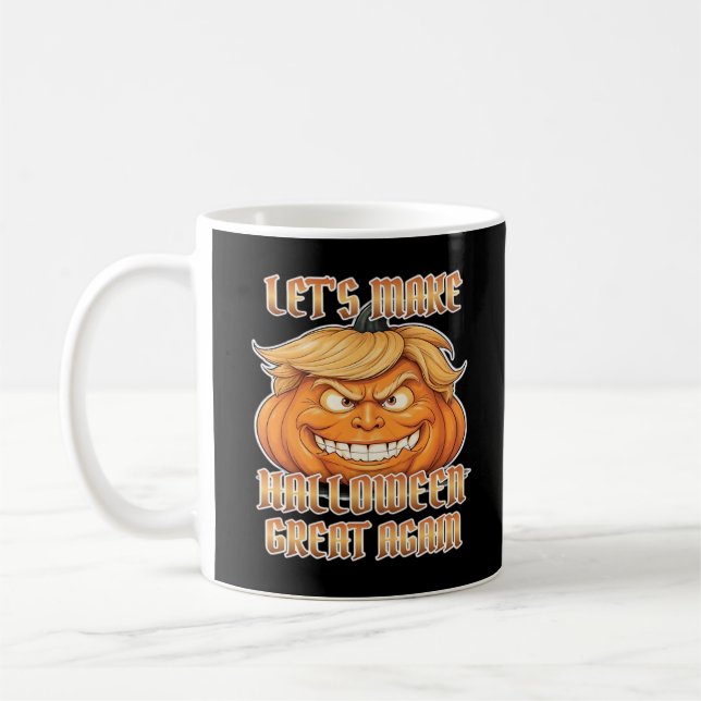 Caneca De Café O Vamos Trumpkin Torna O Excelente De Halloween Cl (Esquerda)