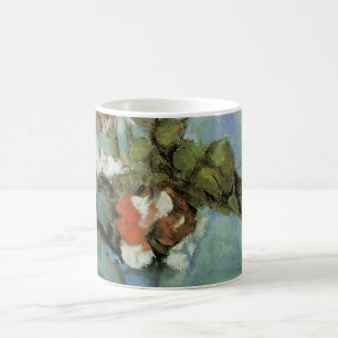Caneca De Café O Vaso Azul (Flores e Frutas) por Paul Cezanne