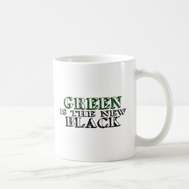 Caneca De Café O verde é o preto novo (Direita)