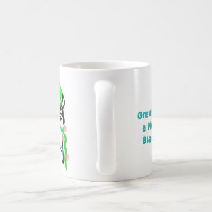 Caneca De Café O verde é um preto novo - por Galina -