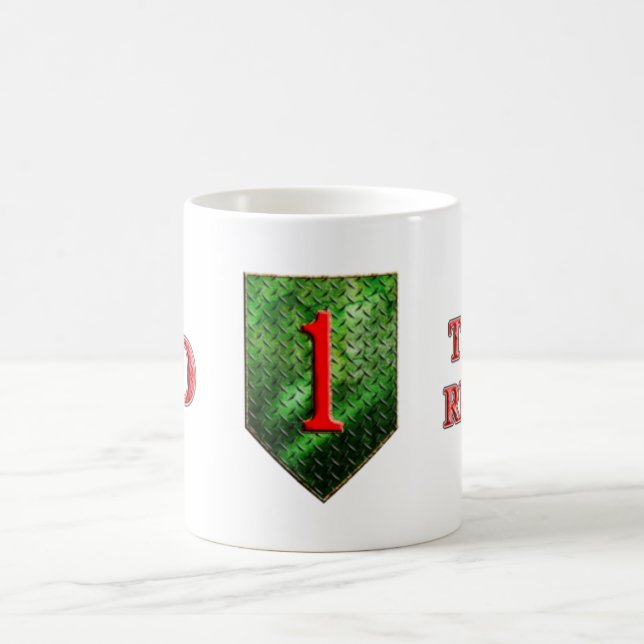 Caneca De Café ø Vermelho grande um da divisão de infantaria (Centro)