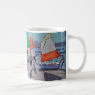 Caneca De Café O vermelho navega Royan France