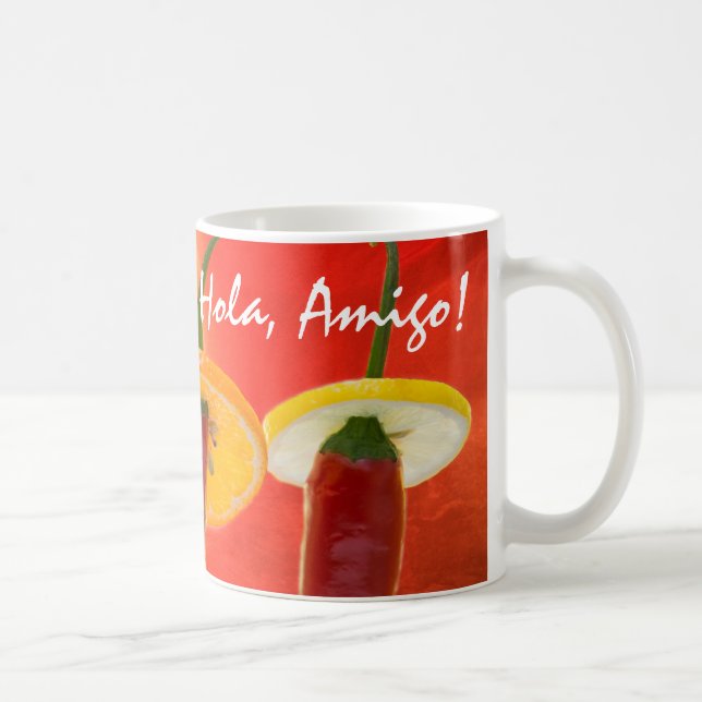 Caneca De Café O Vermelho, O Quente, O Chili (Direita)