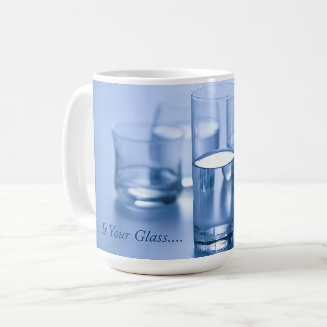 Caneca De Café O Vidro É Seu... (Frente Esquerda)