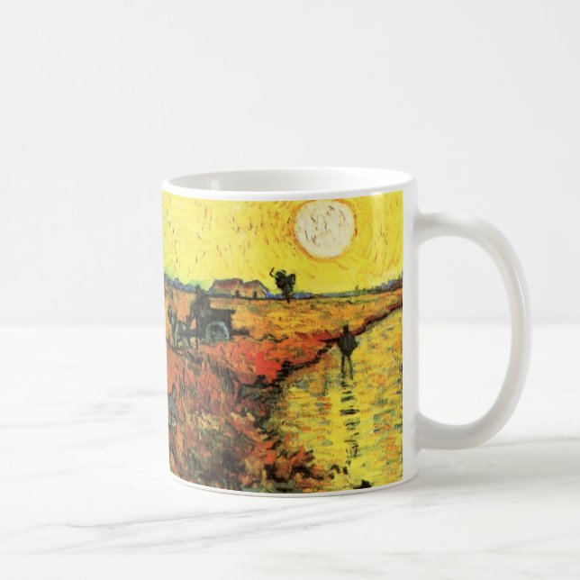 Caneca De Café O Vinhedo Vermelho por Vincent van Gogh (Direita)