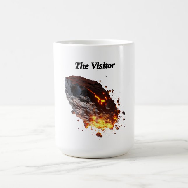 Caneca De Café "O visitante," Rocha Espacial do espaço sideral  (Centro)