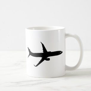 Caneca De Café O vôo da sombra do avião dos aviões personaliza