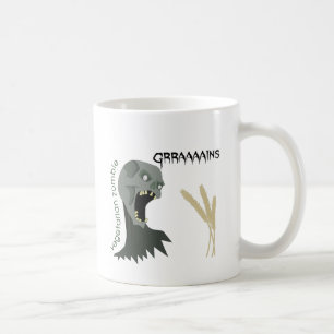 Caneca De Café O zombi do vegetariano quer Graaaains!