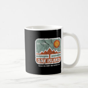 Caneca De Café Oak Island Treasure Hunt Supply Vintage 1795 Map M