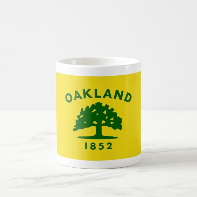 Caneca De Café Oakland, California Flag (Centro)