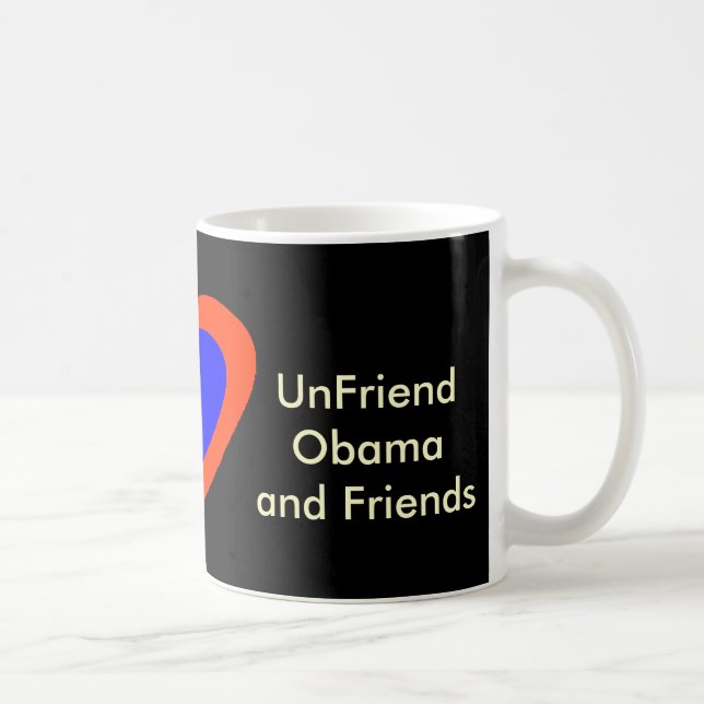 Caneca De Café Obama Amigo e Amigos (Direita)
