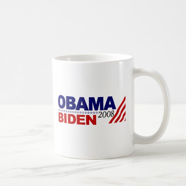 Caneca De Café Obama Biden 2008 (Direita)