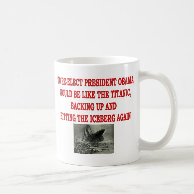 CANECA DE CAFÉ OBAMA E TITÂNICO (Direita)