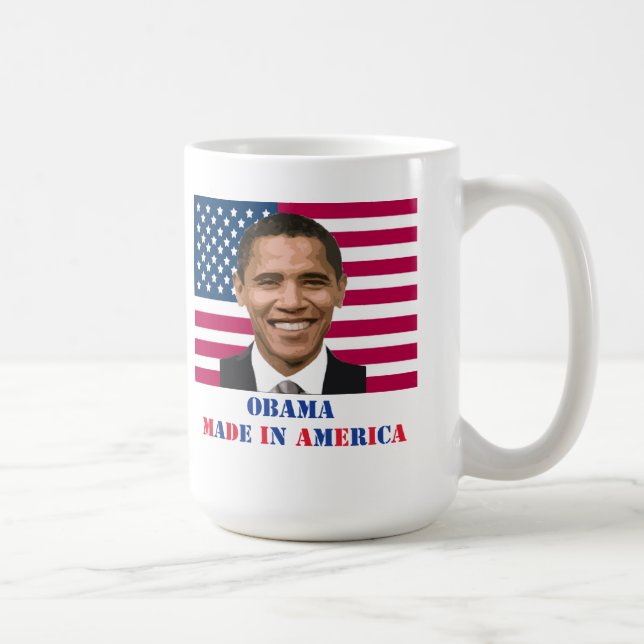 Caneca De Café Obama, feito em América (Direita)