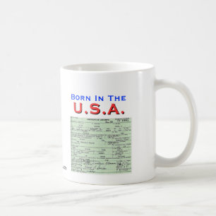 Caneca De Café Obama: Nascer nos EUA