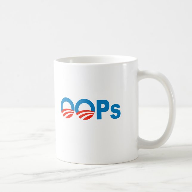 Caneca De Café Obama oops (Direita)