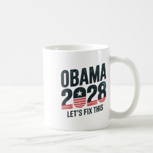 Caneca De Café Obama Para A Eleição Política Do Presidente 2028,