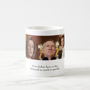 Caneca De Café Obama Pelosi Reid nunca antes