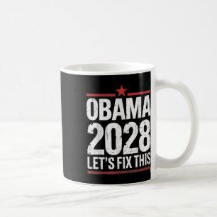 Caneca De Café Obama Vintage Presidente 2028 Obama _41