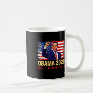 Caneca De Café Obama Vintage Presidente 2028 Obama Retro Flag Ame