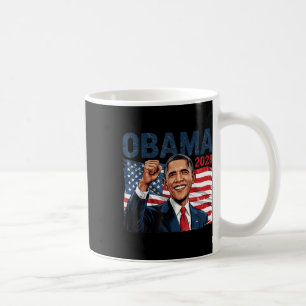 Caneca De Café Obama Vintage Presidente 2028 Obama Retro Flag Ame