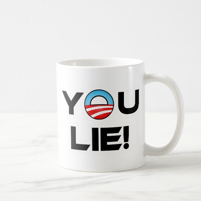 Caneca De Café Obama You Lie (Direita)
