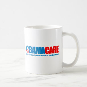 Caneca De Café Obamacare - trabalho mais duramente