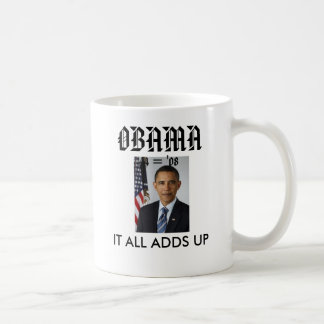Caneca De Café obamaportrait, OBAMA, TODO ADICIONA… -
