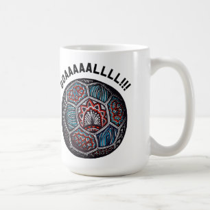 Caneca De Café OBJETIVO da bola de futebol