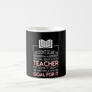 Caneca De Café Objetivo escrito professor do ensino especial ele