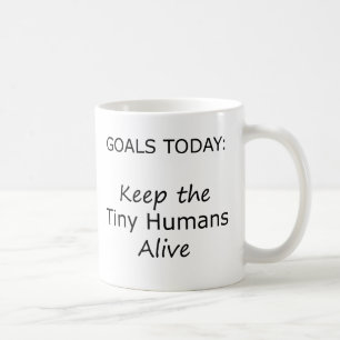 Caneca De Café Objetivos atuais Mantenha vivos os pequenos humano