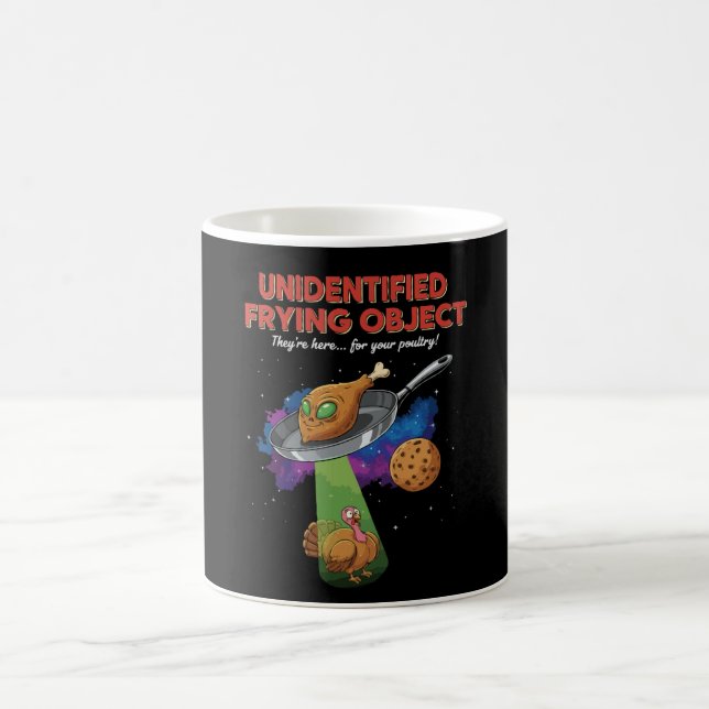 Caneca De Café Objeto Frito Não Identificado Piada Alienígena OVN (Centro)