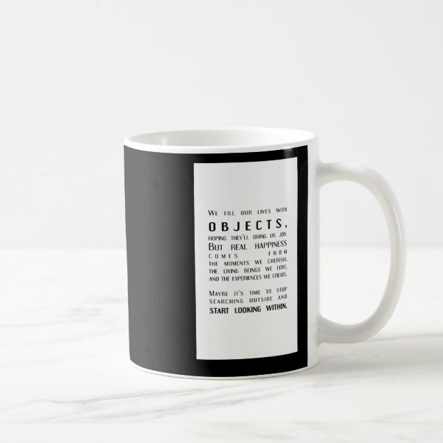 Caneca De Café Objetos Vs. Internado Joy Um Turno Na Perspectiva (Direita)