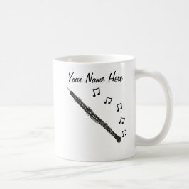 Caneca De Café Oboe Custom Mug Oboist Woodwind Musical Gift