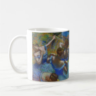Caneca De Café Obras-primas de Degas Bailarinas Azuis Pastel Arte