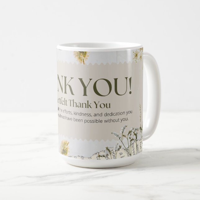 Caneca De Café Obrigado (Frente Esquerda)
