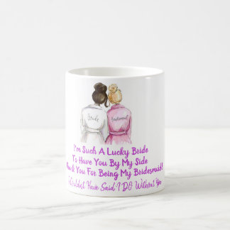 Caneca De Café Obrigado Bridesmaid