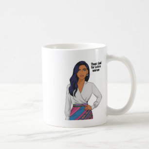 Caneca De Café Obrigado Deus Para As Mulheres Latina