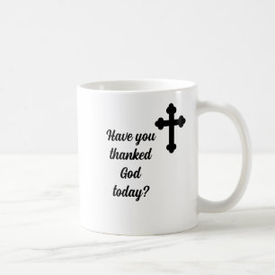 Caneca De Café Obrigado Deus Por Todas As Manhãs, Cruzado Cristão