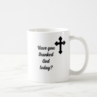 Caneca De Café Obrigado Deus Por Todas As Manhãs, Cruzado Cristão