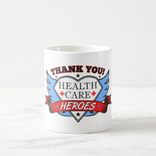 Caneca De Café Obrigado Heroes do Health Care