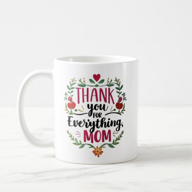 Caneca De Café Obrigado Mãe (Esquerda)