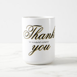 Caneca De Café Obrigado moderno personalizado