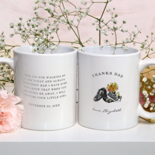 Caneca De Café Obrigado Pai   Caminhando ao Meu Lado Sapatos de A