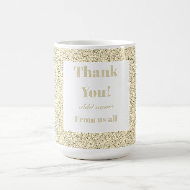 Caneca De Café Obrigado personalizado de todos nós. (Centro)