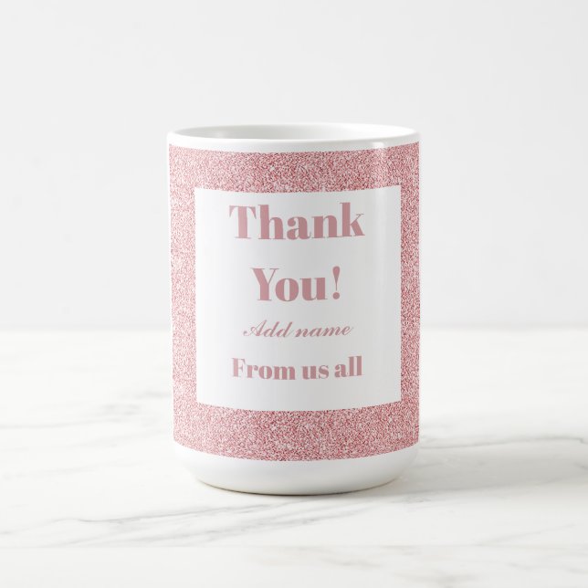 Caneca De Café Obrigado personalizado de todos nós. (Centro)